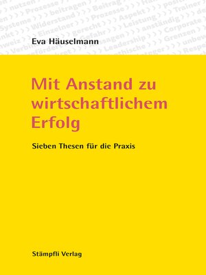 cover image of Mit Anstand zu wirtschaftlichem Erfolg